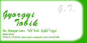 gyorgyi tobik business card